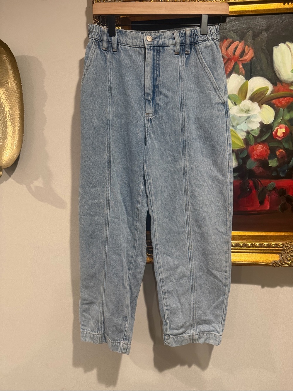 pistola Light Wash Straight-Leg Jeans with Front Panel Seams - Picture 2 of 6